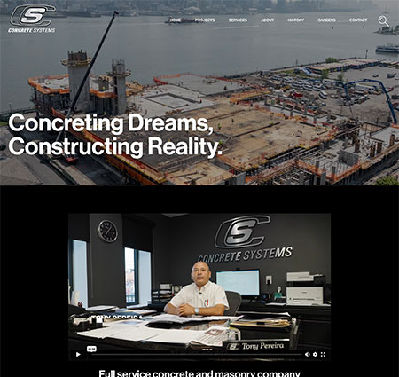 Concrete Solutions homepage
